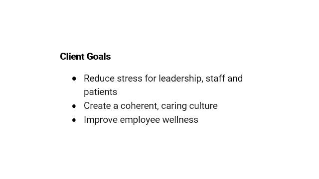 healthcare Goals
