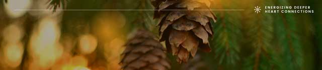 Holiday image of pine cones
