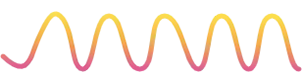 A smooth, orange and pink waveform